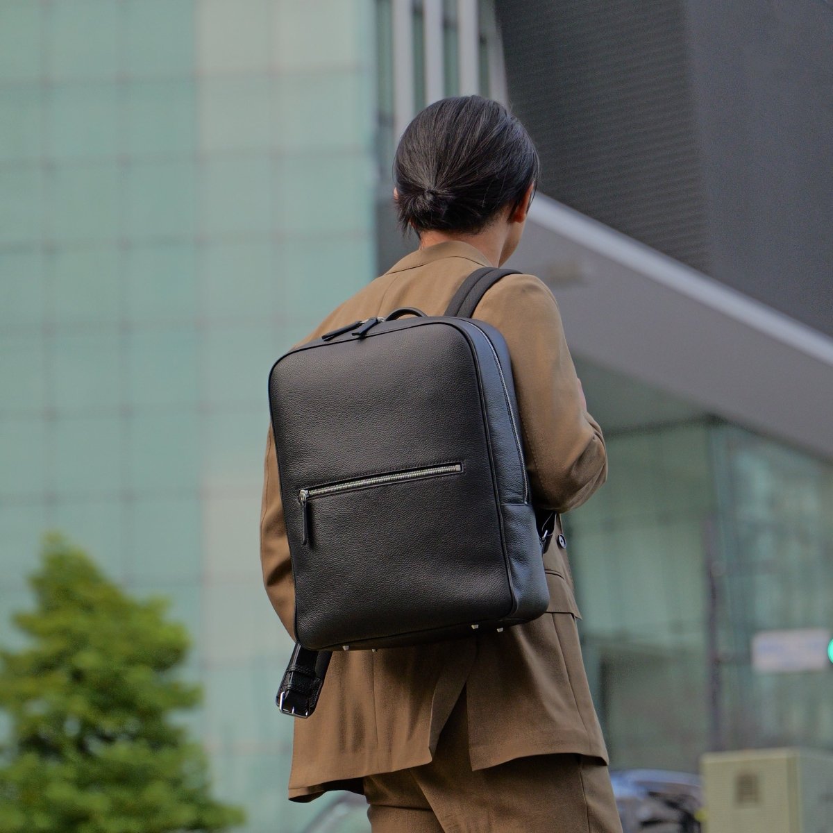 <受注生産 12月上旬より順次配送>Full Grain Leather Backpack - aucentic