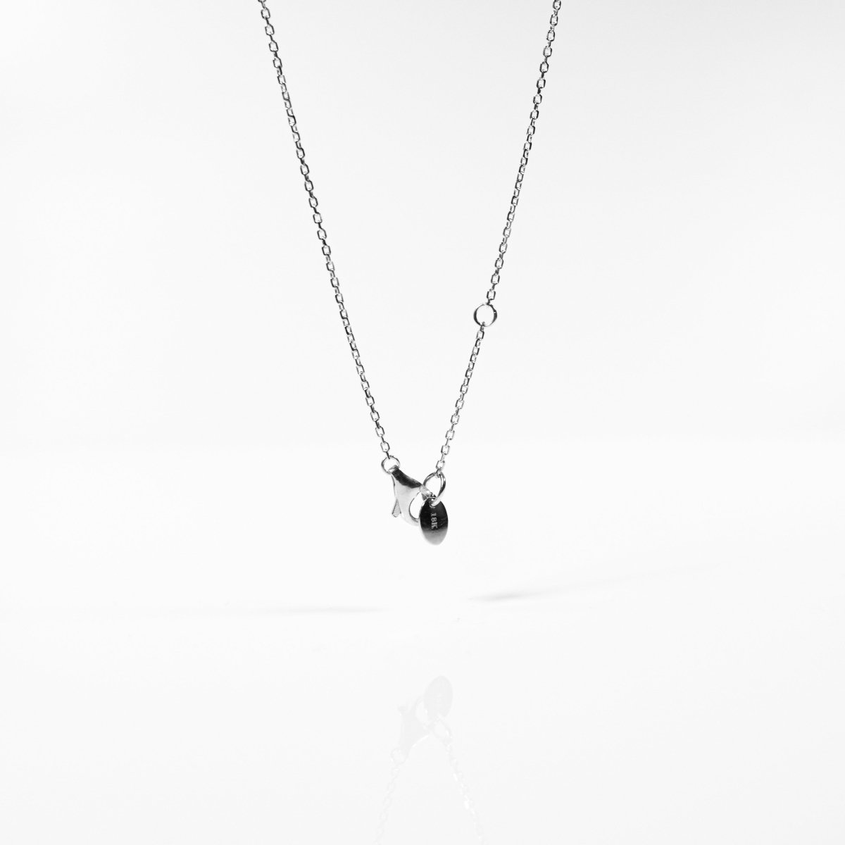 18K 0.3ct Lab Grown Diamond Necklace (WG) - aucentic
