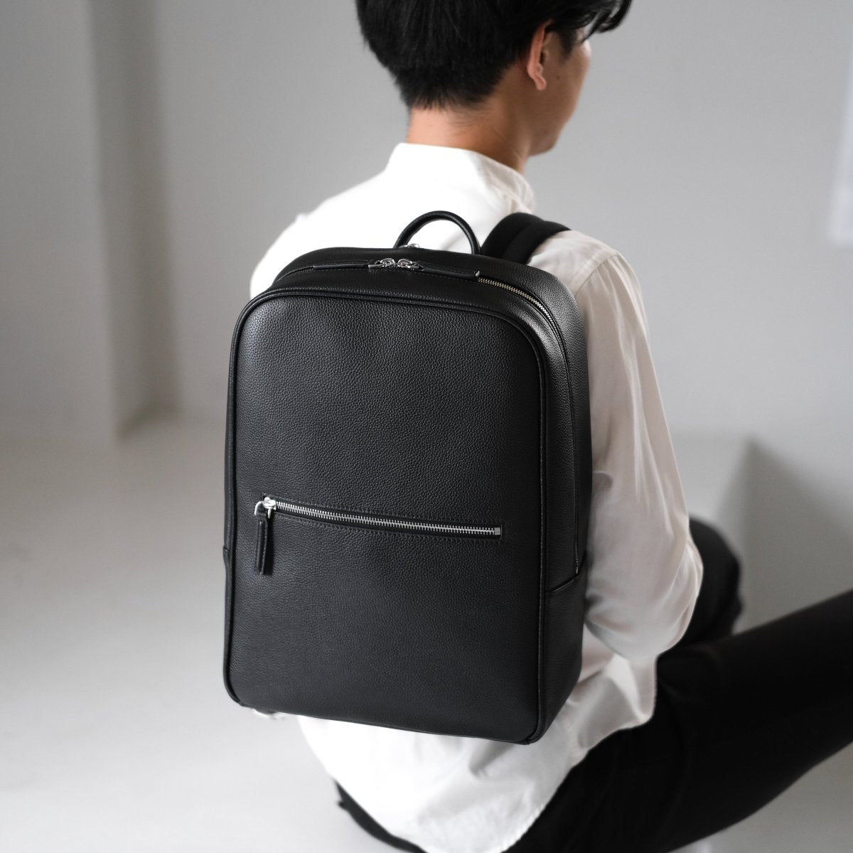 <受注生産:7月30日より順次発送予定>Full Grain Leather Backpack - aucentic