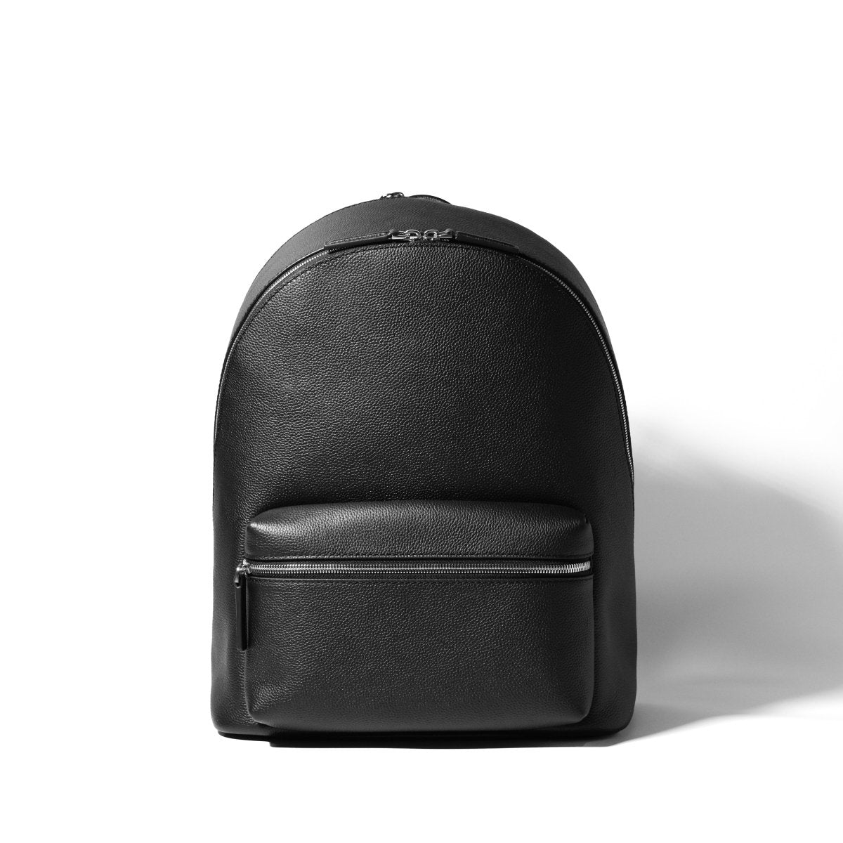 Full Grain Leather Round Backpack - aucentic