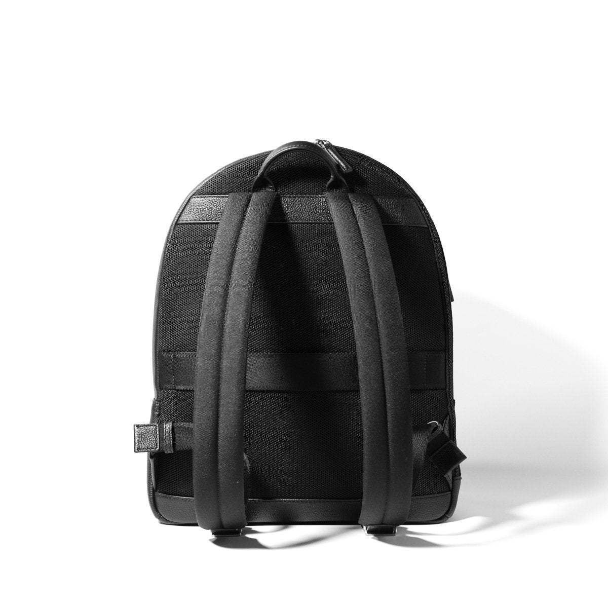 Full Grain Leather Round Backpack - aucentic