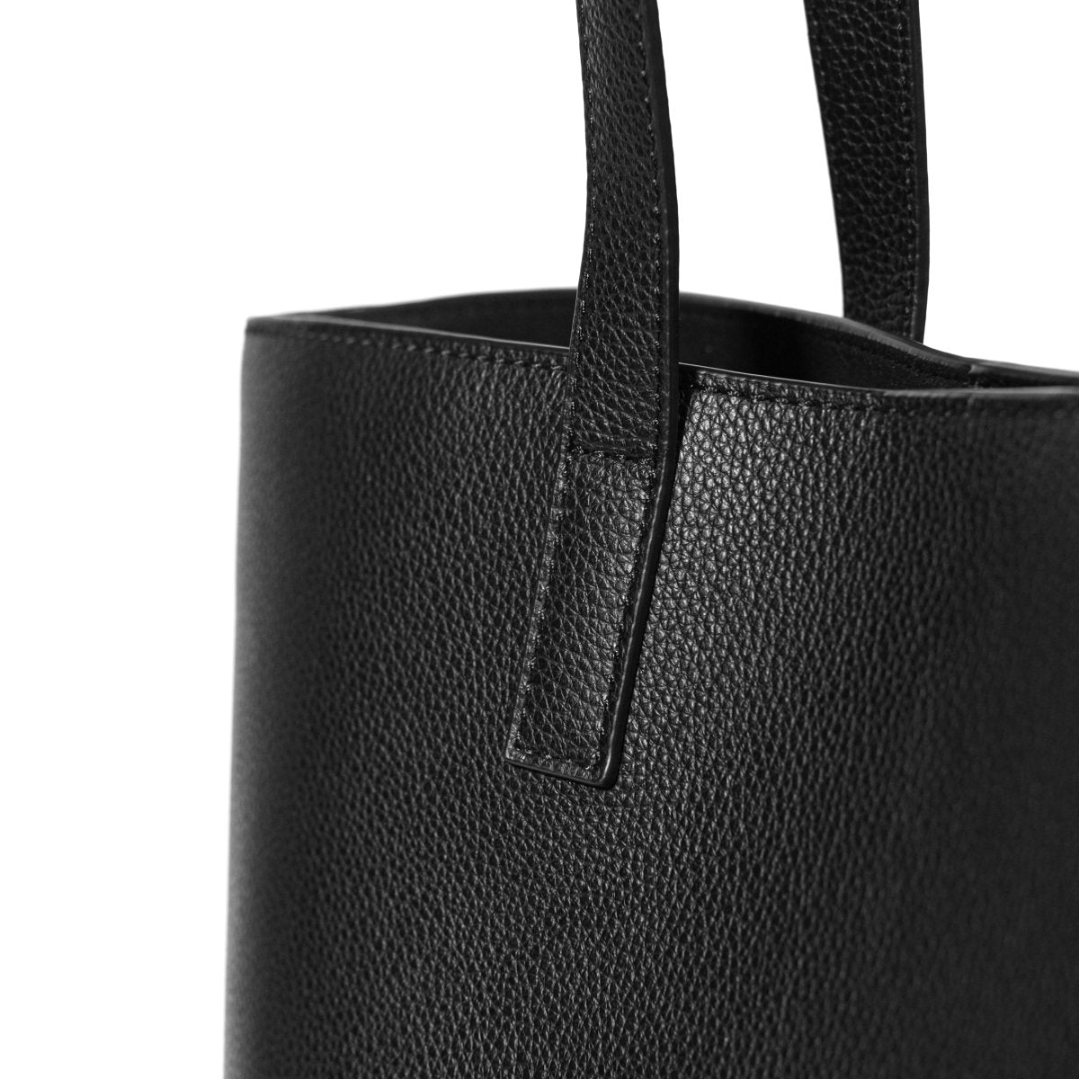 Italian Leather Casual Tote (Navy) - aucentic