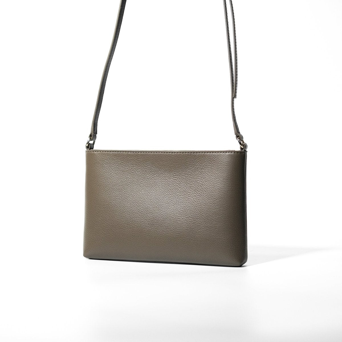 Italian Leather Sacoche (Greige) - aucentic