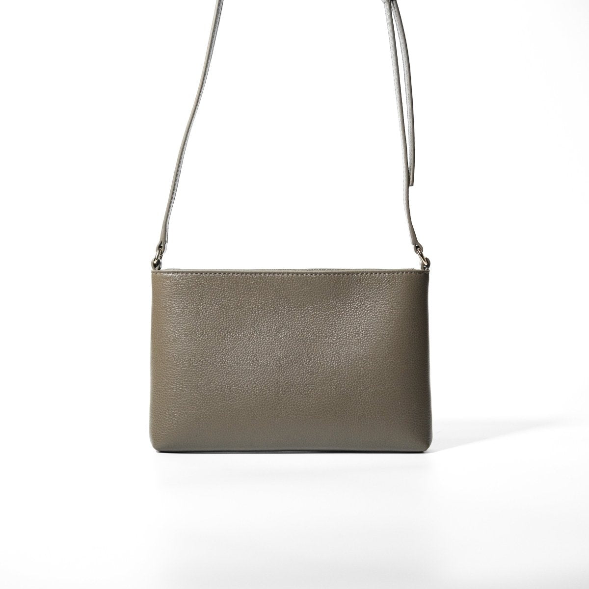 Italian Leather Sacoche (Greige) - aucentic