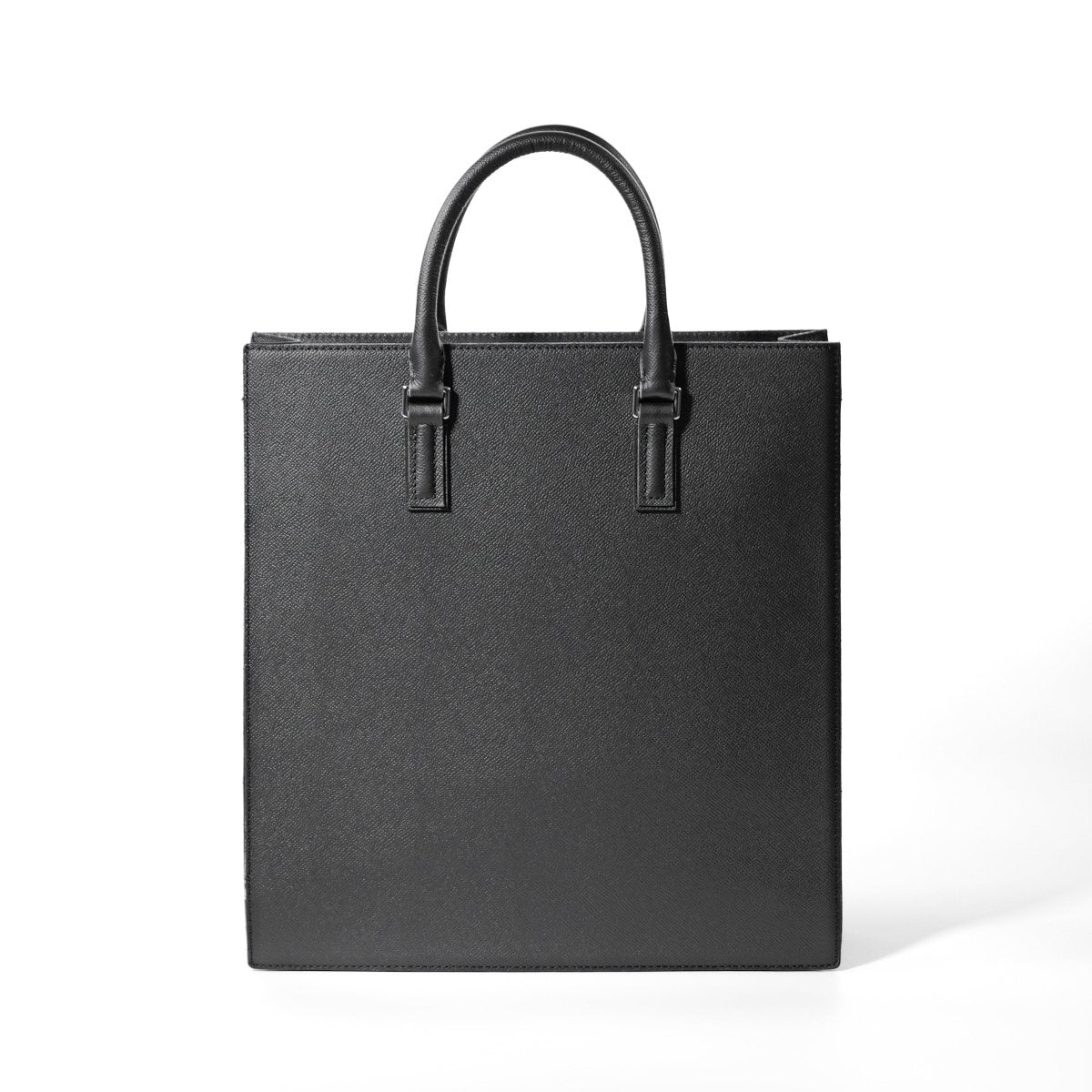 Italian Leather Vertical Tote - aucentic