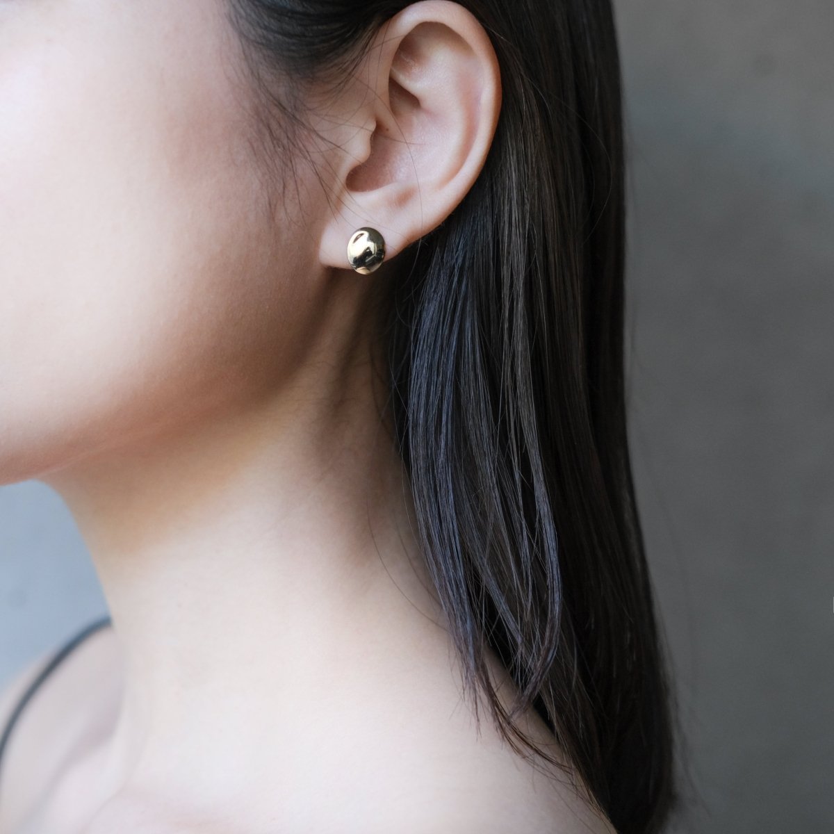 14K Wave Plate Earrings - aucentic