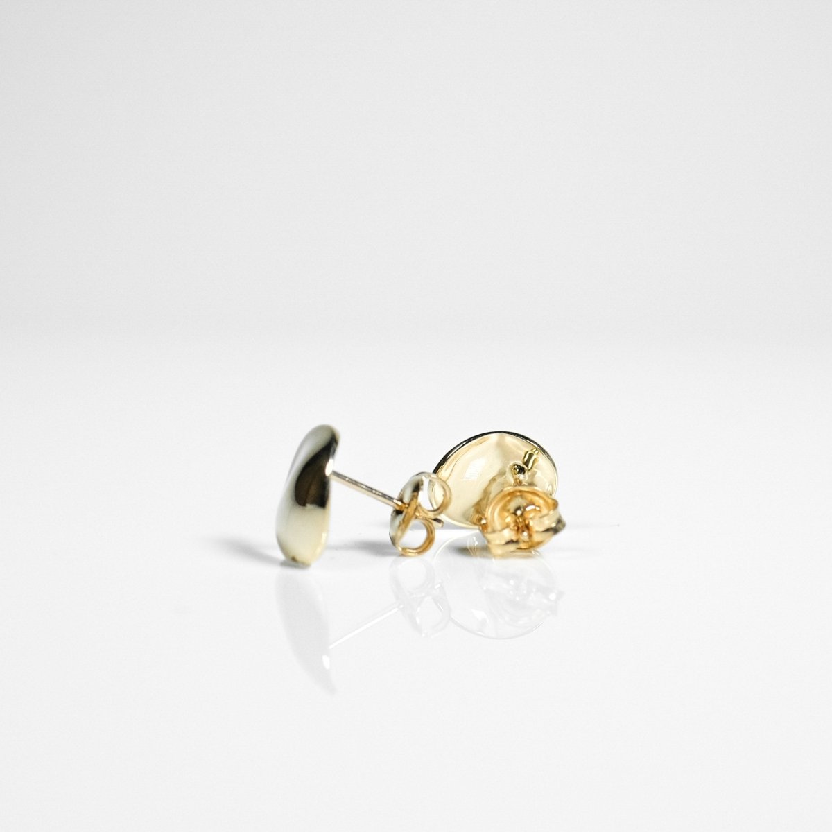 14K Wave Plate Earrings - aucentic