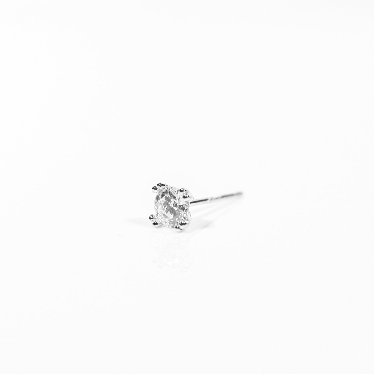 18K 0.3ct Lab Grown Diamond Studs (WG) - aucentic