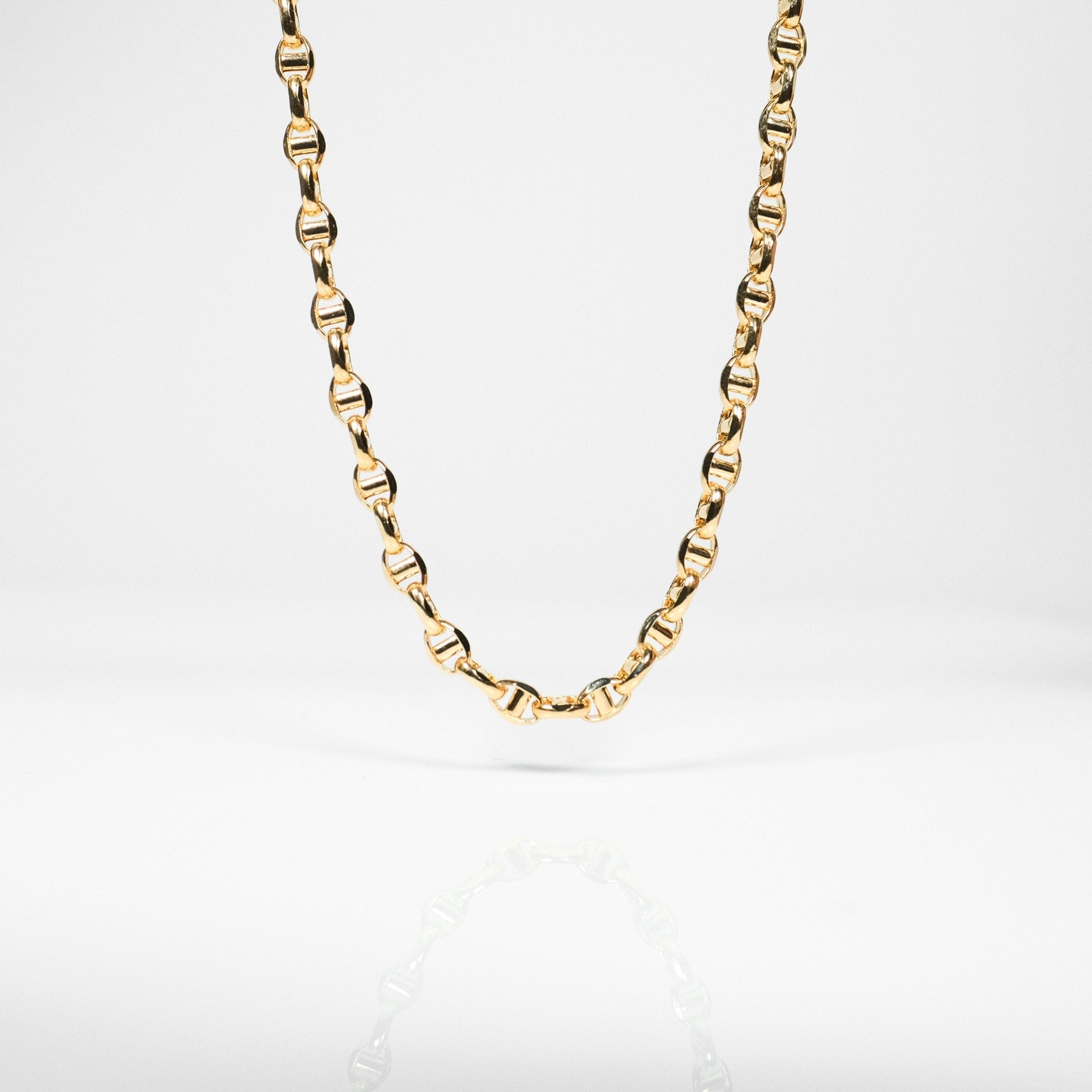 18K Anchor Chain Bracelet - aucentic