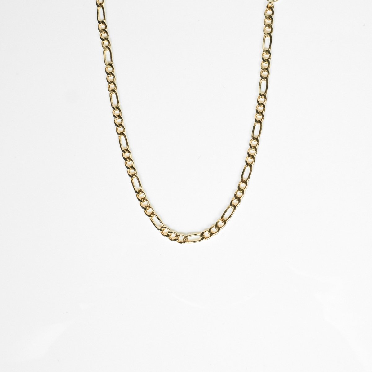 18K Hollow Figaro Chain Bracelet - aucentic