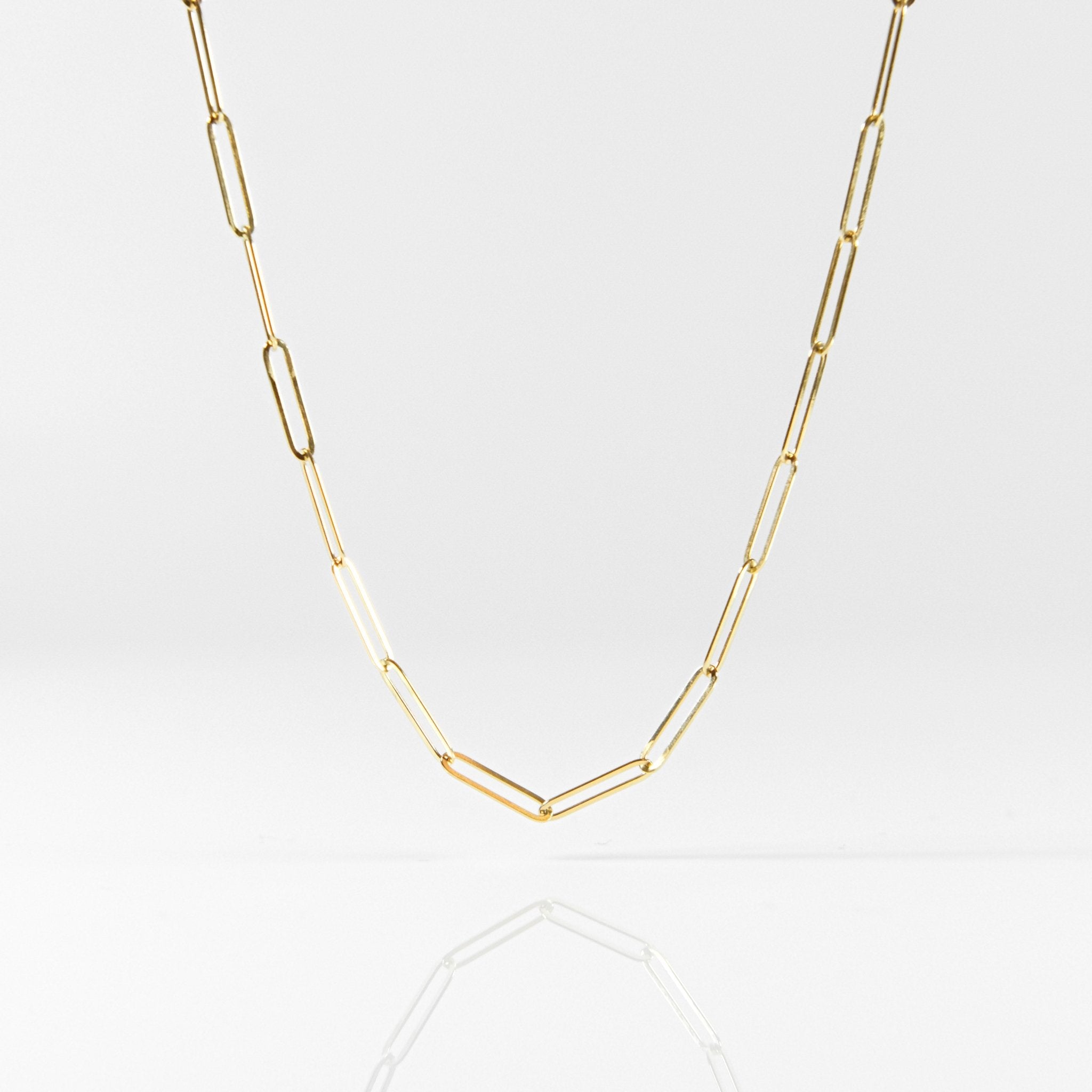 18K Paperclip Bracelet - aucentic