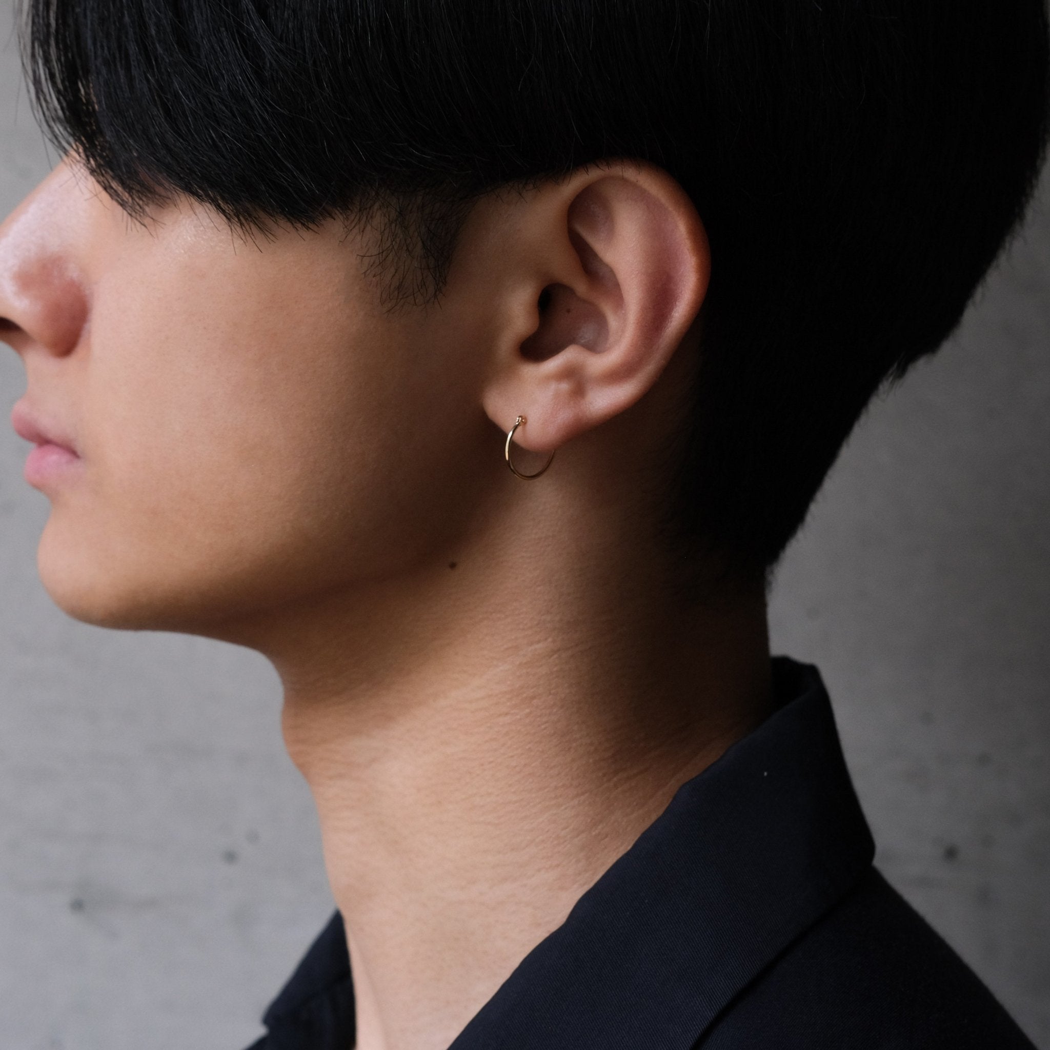 18K Skinny Hoops 1.3cm - aucentic