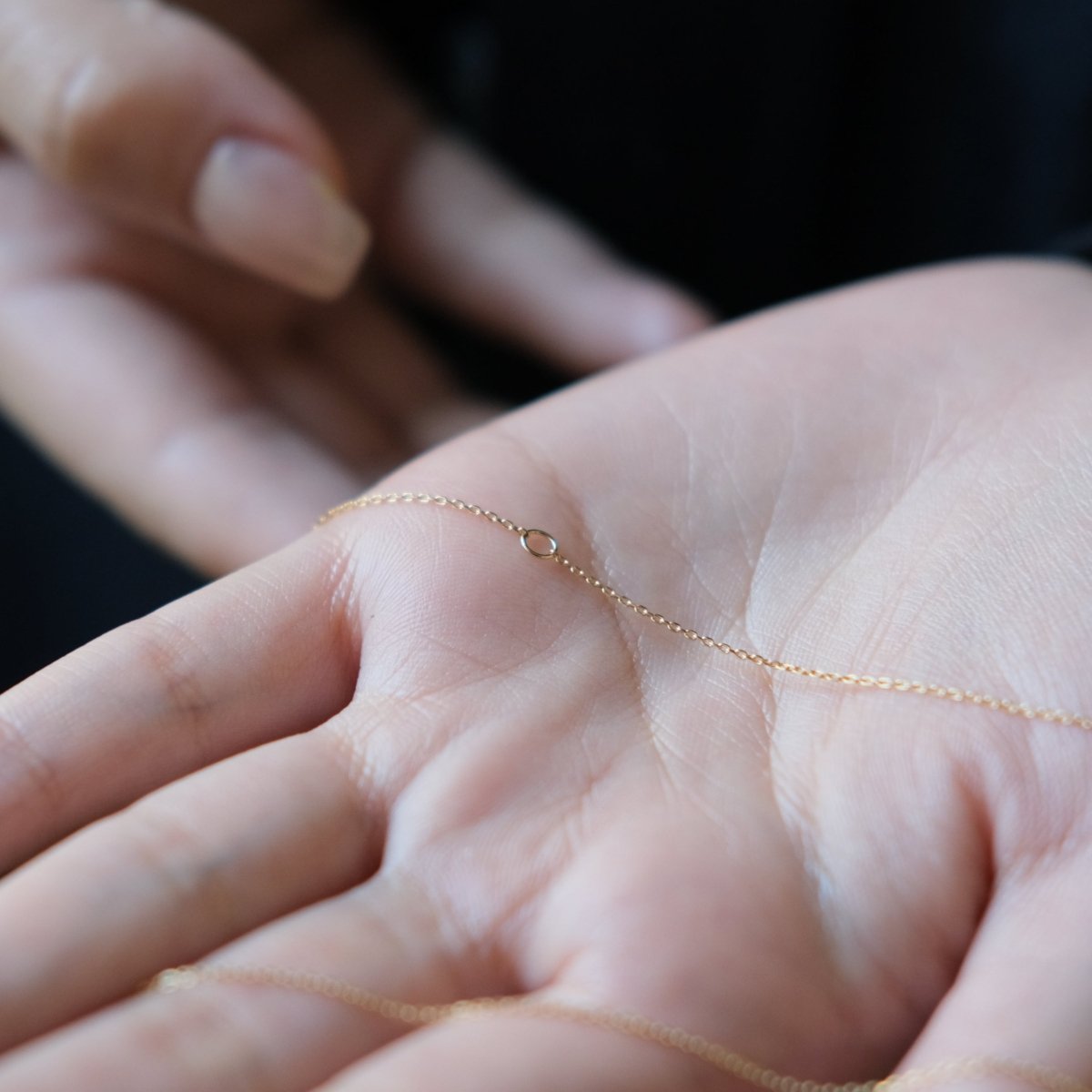 18k Solid Gold Cable Chain - aucentic