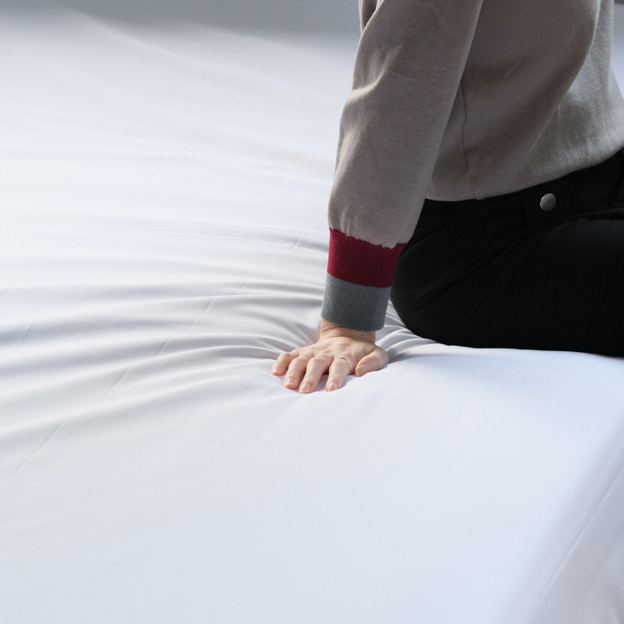 400TC Cotton Sateen Fitted Box Sheets - aucentic