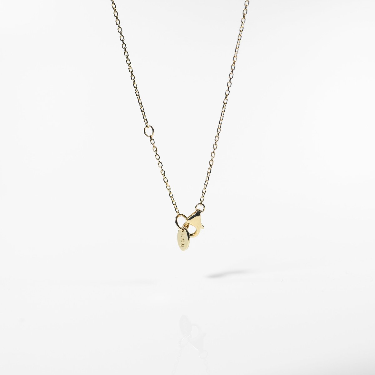 18K 0.3ct Lab Grown Diamond Necklace (YG) - aucentic