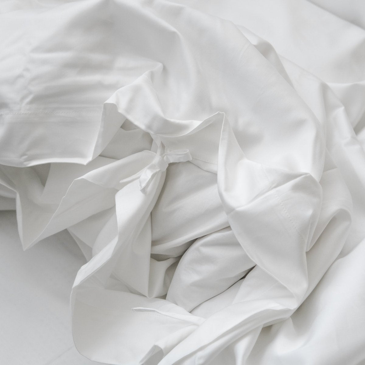 600TC Cotton Sateen Bedding Set(掛け布団カバー&ボックスシーツ&枕カバー) - aucentic