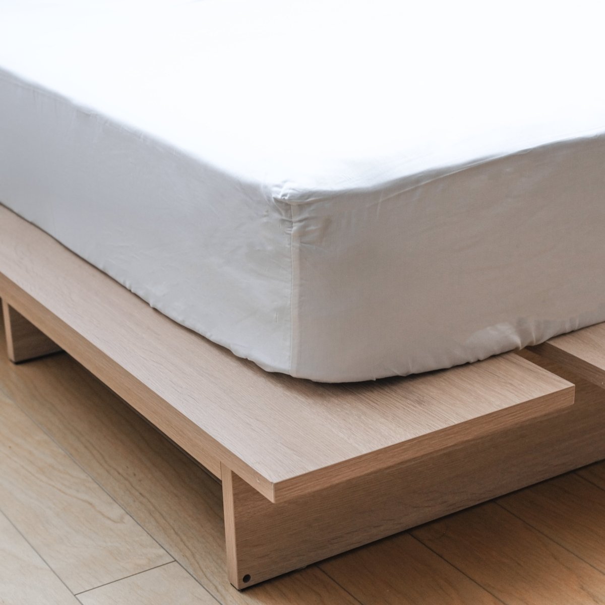 600TC Cotton Sateen Fitted Box Sheets - aucentic