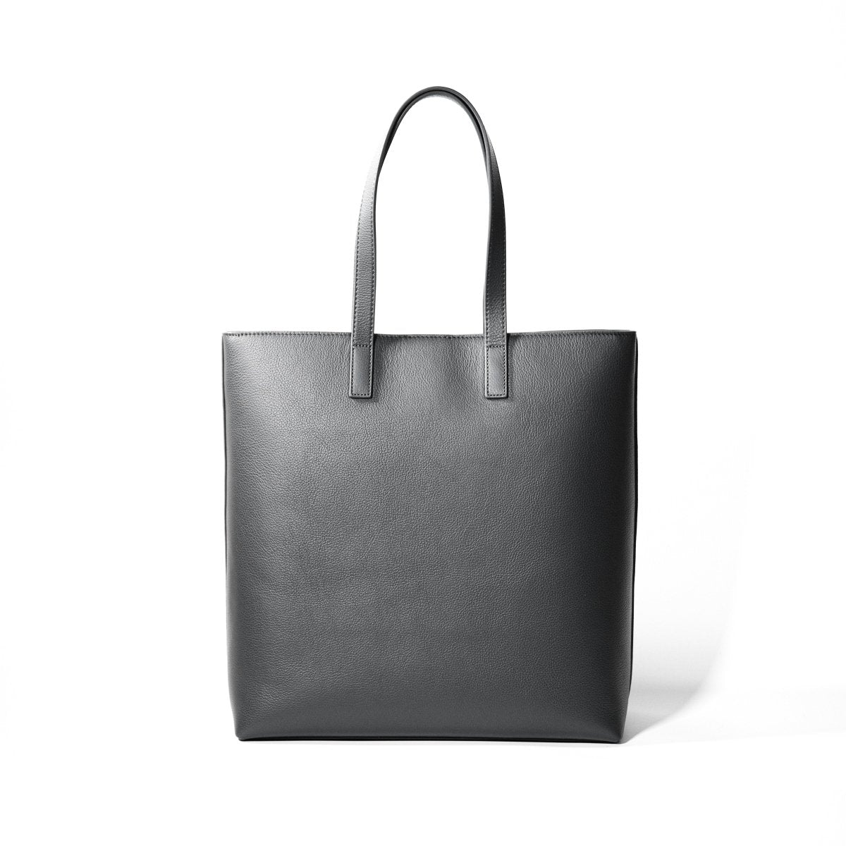 Italian Leather Casual Tote (Grey) - aucentic
