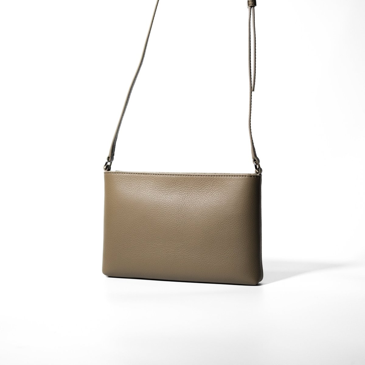 Italian Leather Sacoche (Beige) - aucentic