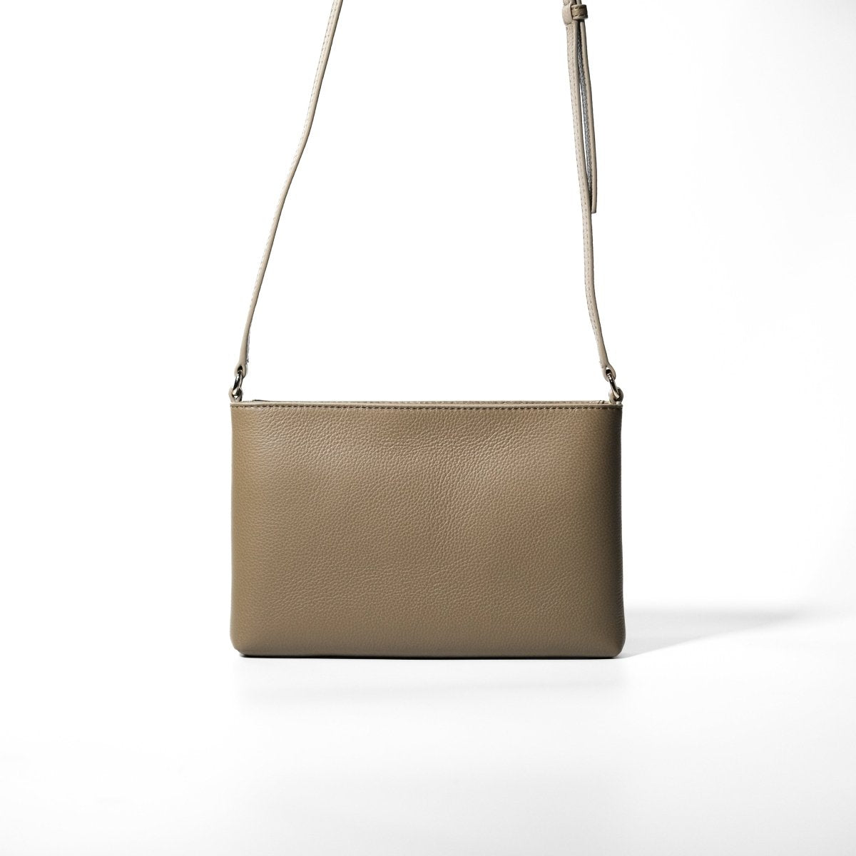 Italian Leather Sacoche (Beige) - aucentic