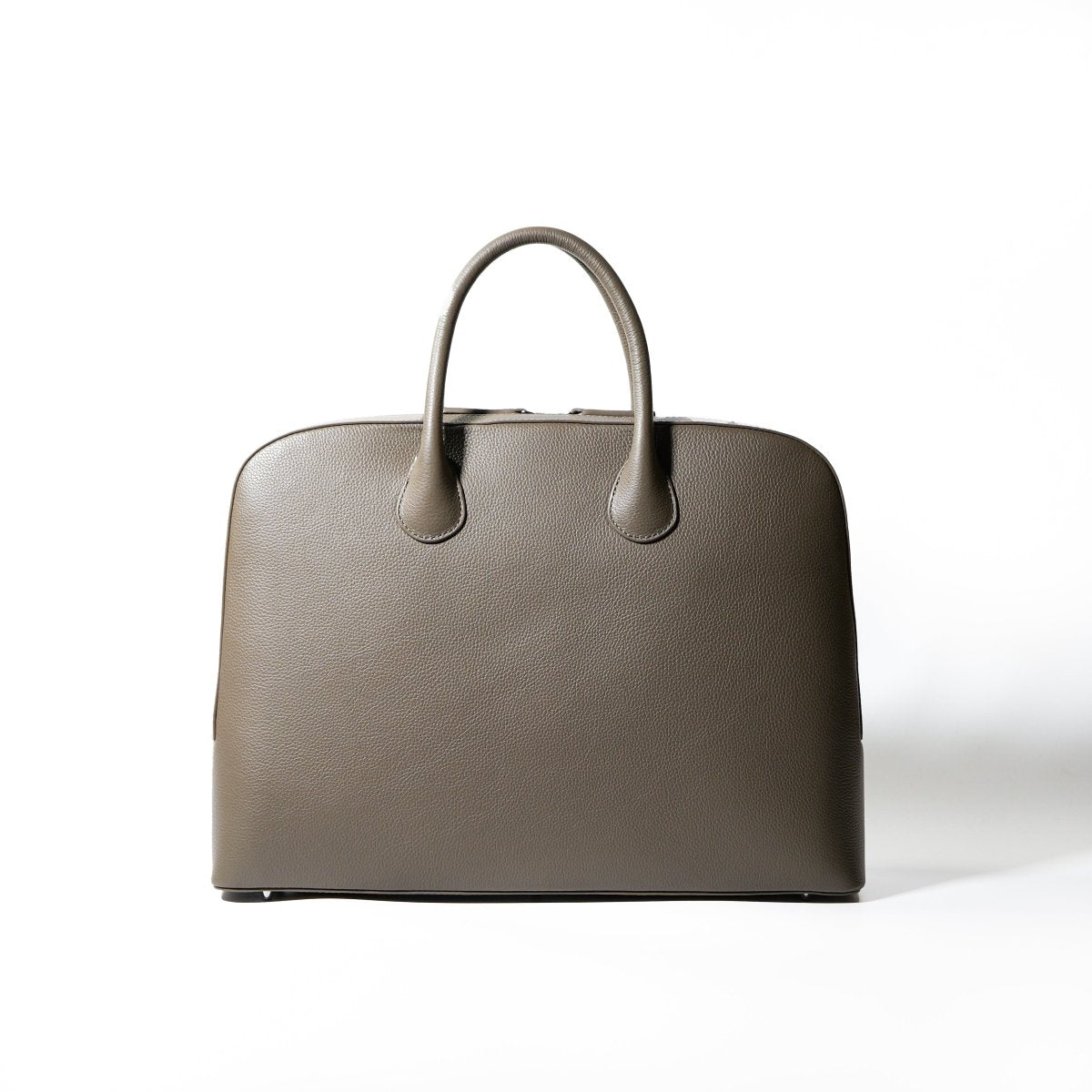 Italian Leather Smart Casual Brief (Beige) - aucentic