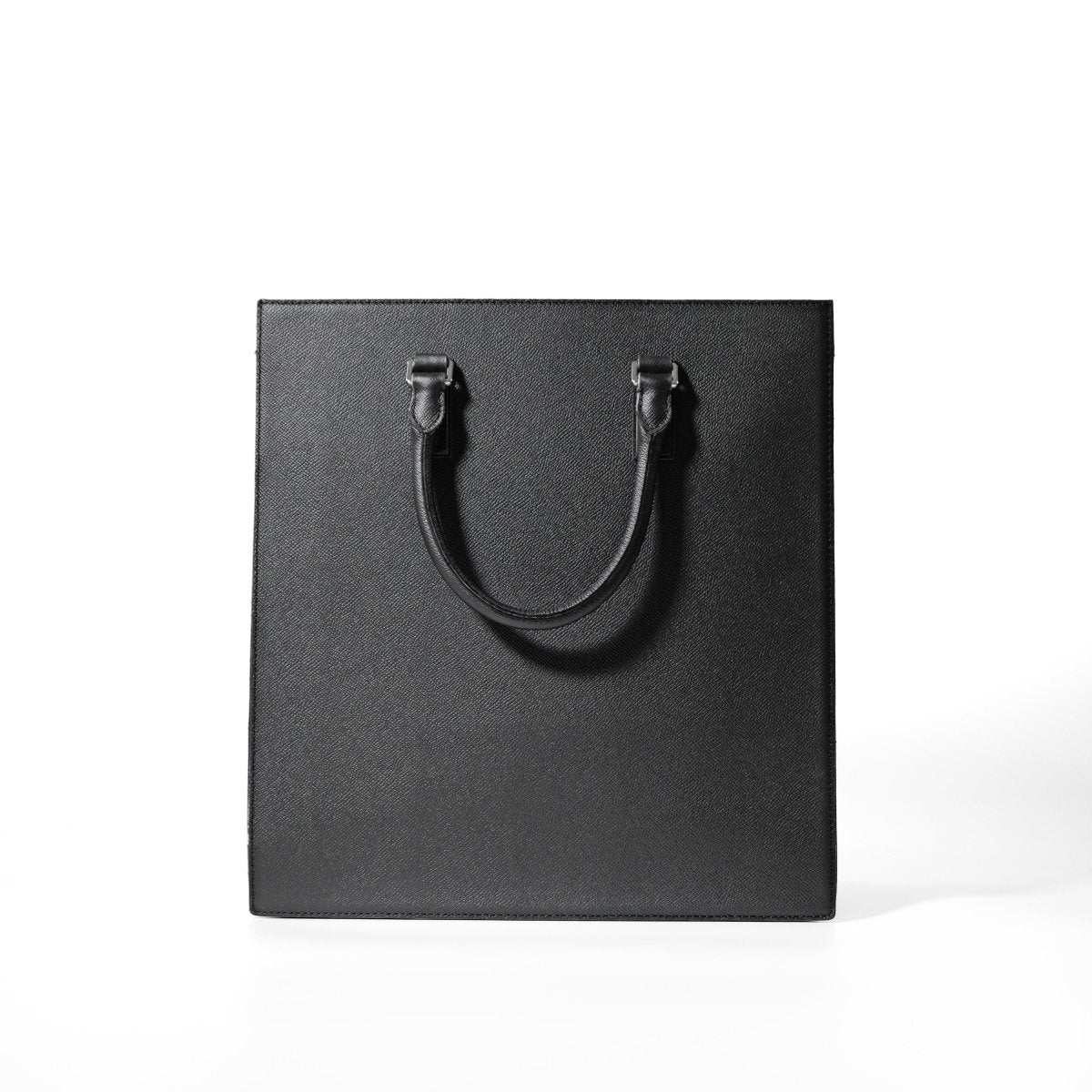 Italian Leather Vertical Tote - aucentic