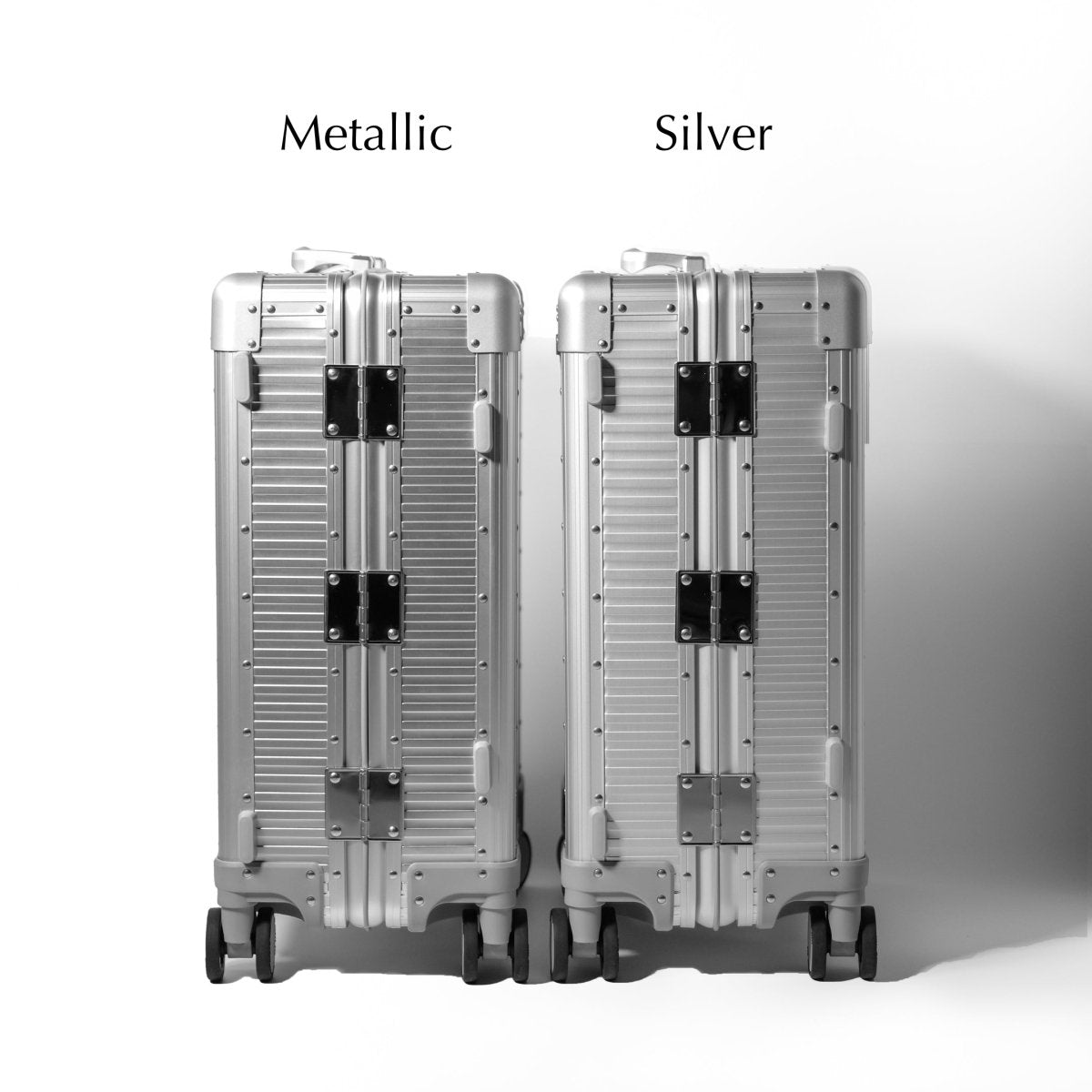 <受注生産>Stripe Aluminum Suitcase(Metallic) Op.13 - aucentic
