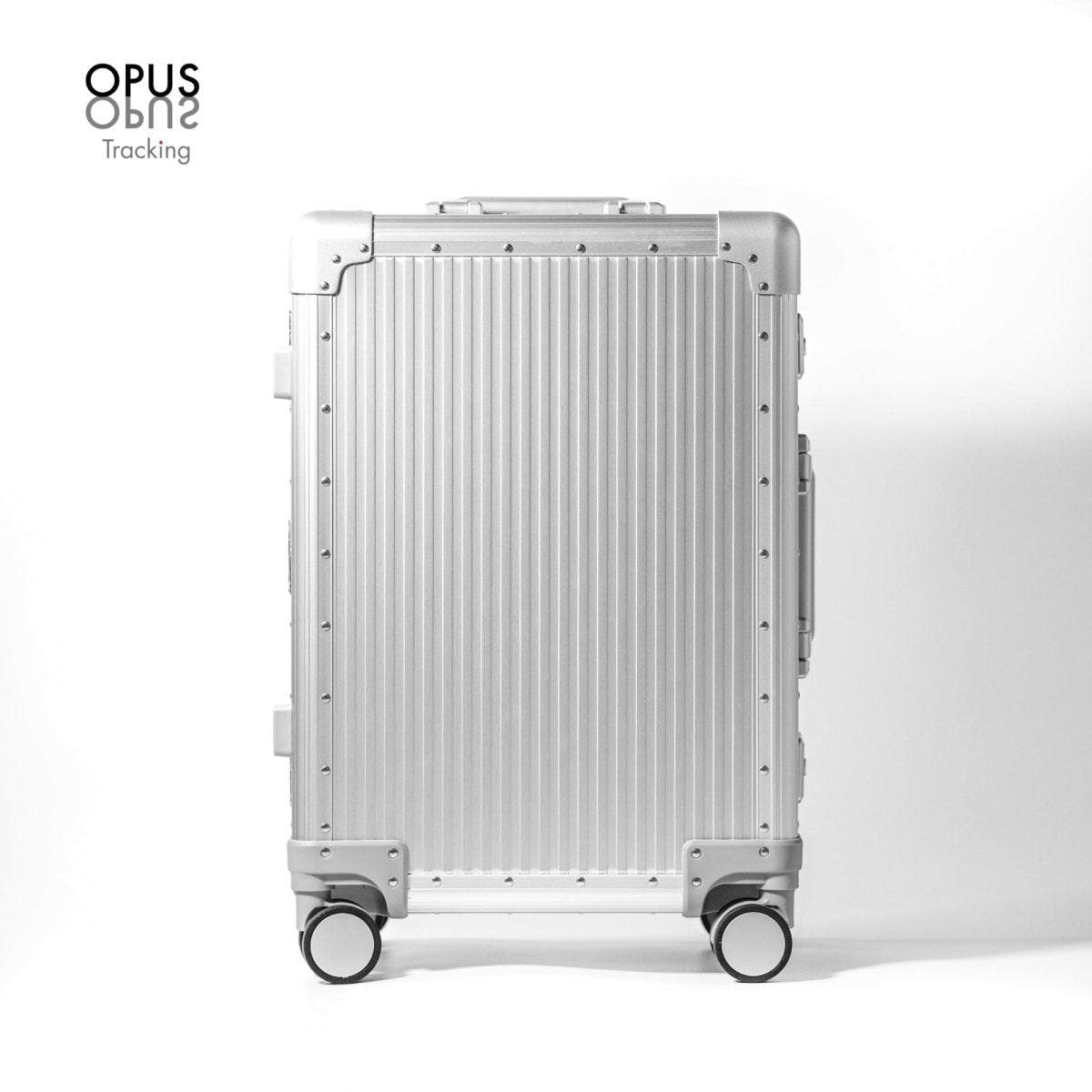 <受注生産>Stripe Aluminum Suitcase(Silver) Op.13 - OPUS Tracking - aucentic