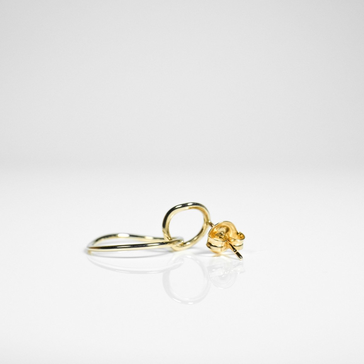 14K Double Circle Earrings - aucentic