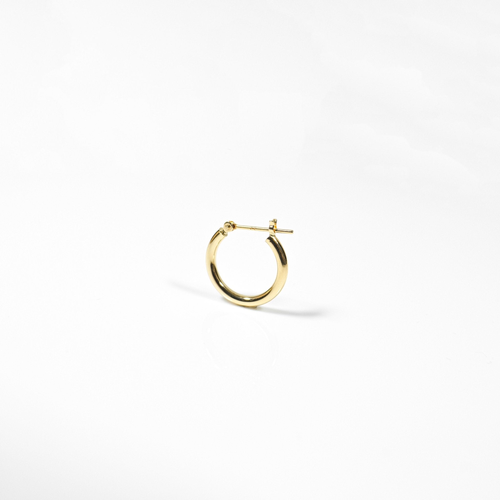 18K Gold Hoops 1.5cm - aucentic