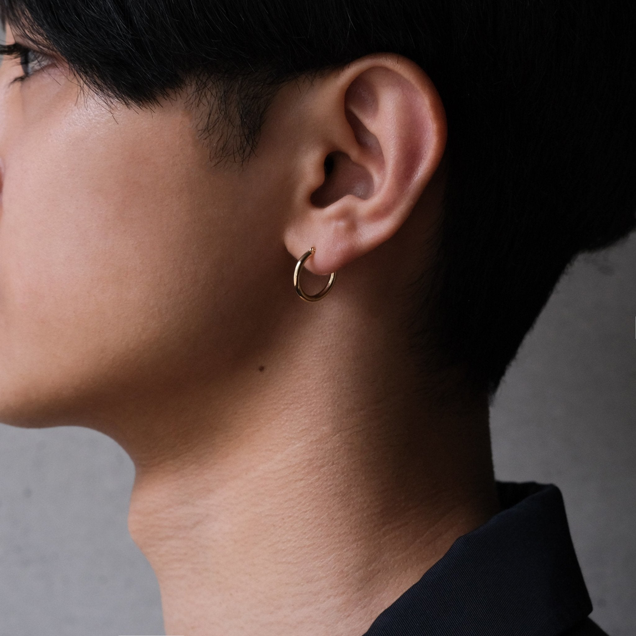 18K Gold Hoops 1.5cm - aucentic