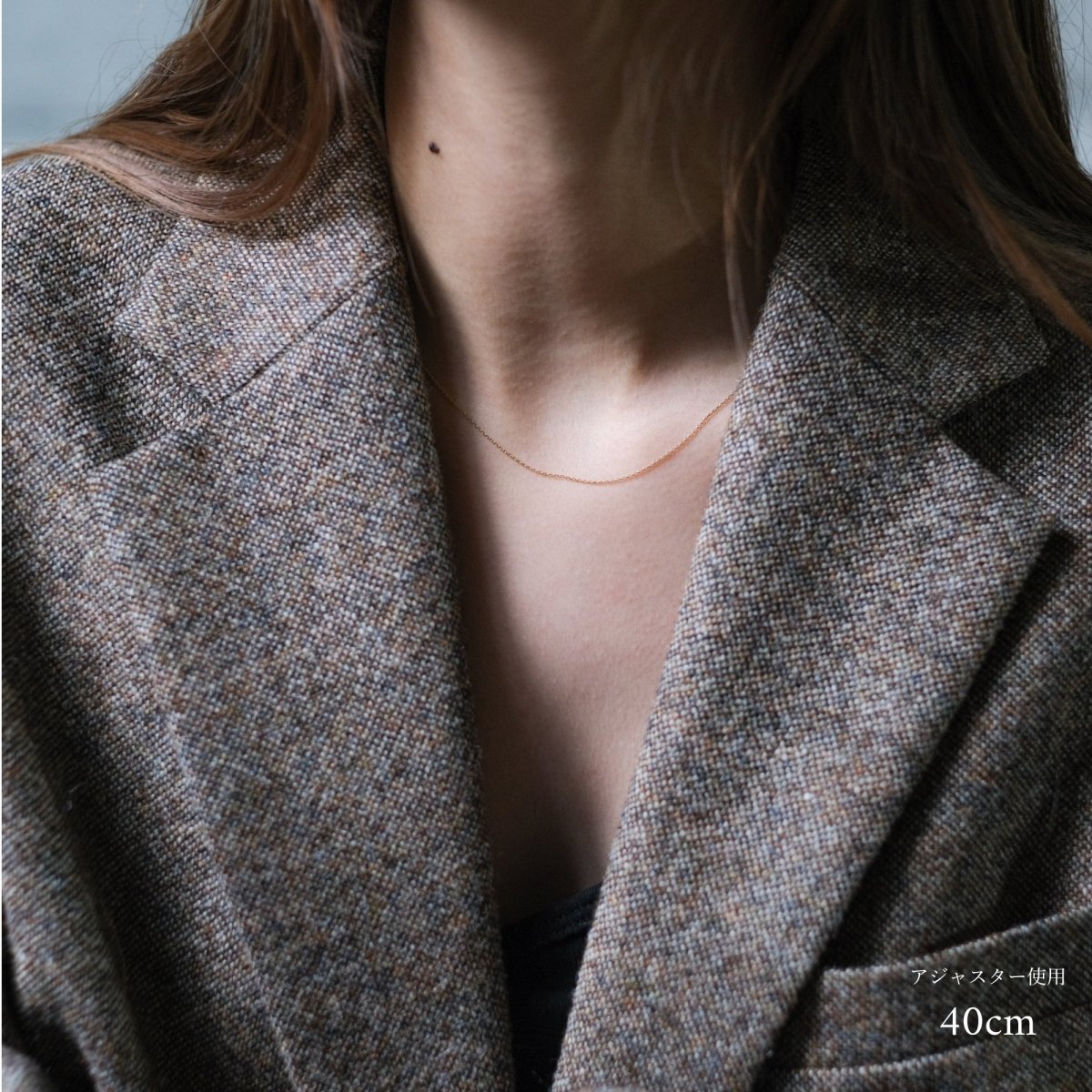 18k Solid Gold Cable Chain - aucentic