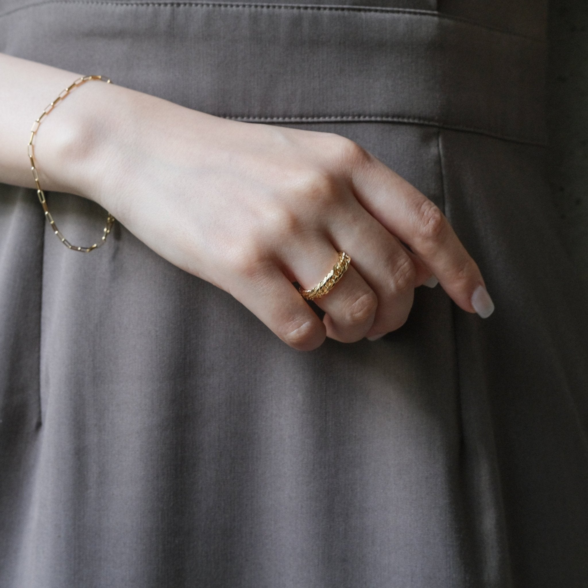 18k Solid Gold Kihei Ring - aucentic