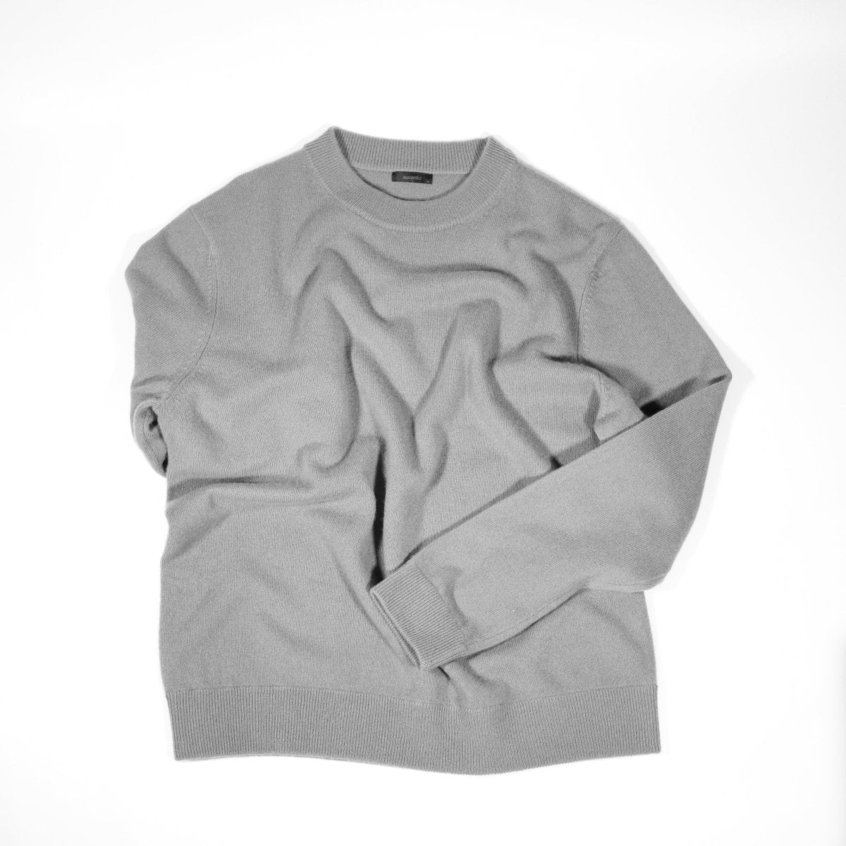 Mongolian Cashmere Crewneck Sweater - aucentic
